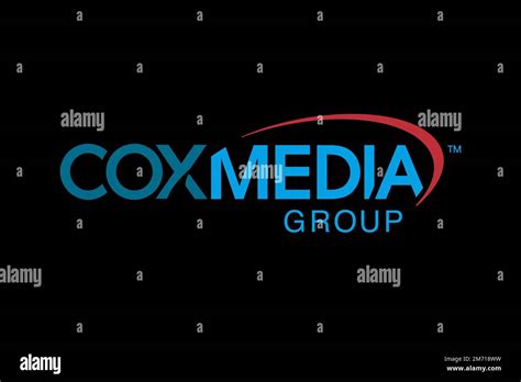 Cox Media Group, Logo, Black background Stock Photo - Alamy