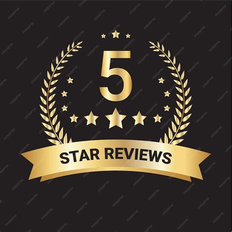 Premium Vector | 5 star review vector badges 5 star rating logo vector icons badges