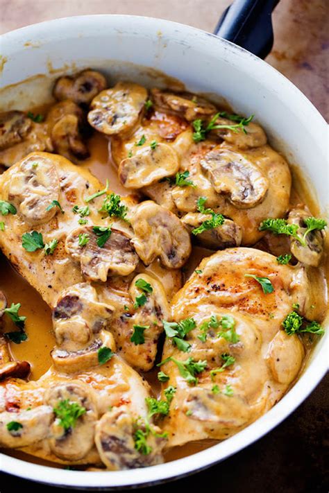 #Recipe : Creamy Chicken Marsala