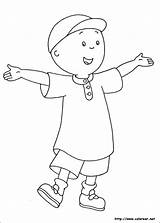 Dibujos Para Colorear de Caillou sketch template