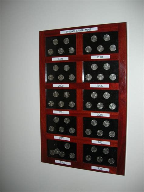 Coin Display Cases for The United States State Quarters