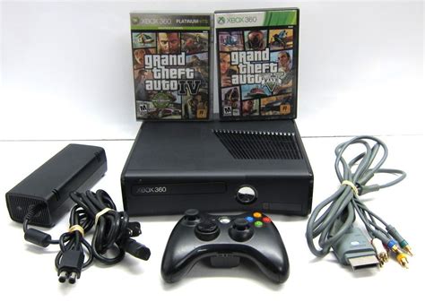 MICROSOFT XBOX 360 S CONSOLE 320GB WITH 2 GRAND THEFT AUTO GAMES ...