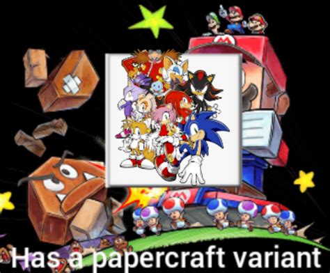 Sonic characters have papercraft variants by Bopblip on DeviantArt