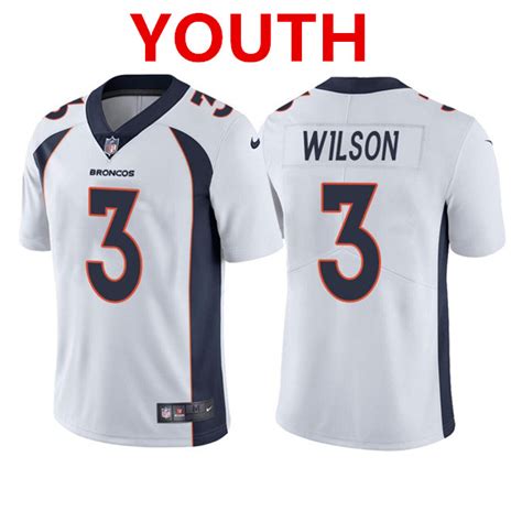 Youth Denver Broncos #3 Russell Wilson Orange Color Rush Vapor ...