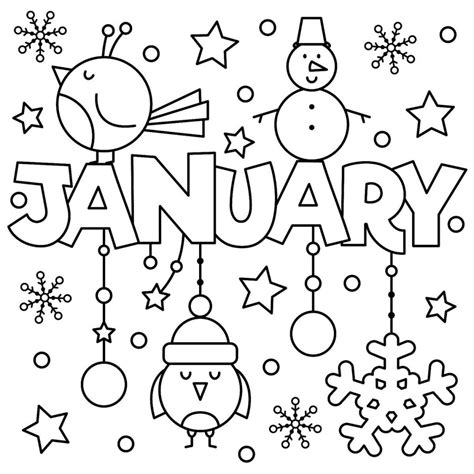 January Coloring Pages - Best Coloring Pages For Kids