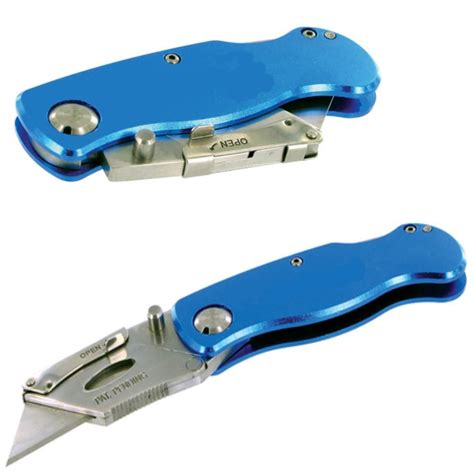 FOLDING POCKET LOCK KNIFE USES STANLEY BLADES Not Included ANODISED | eBay