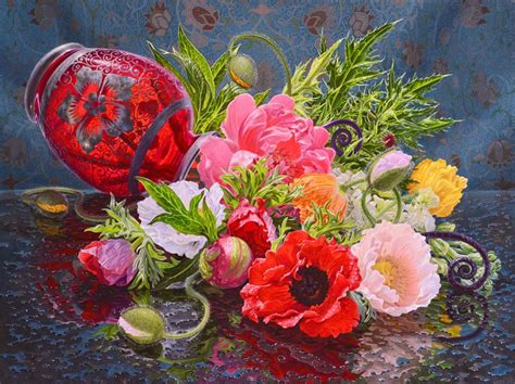 Gallery Henoch - Eric Wert, Tribute, Oil on Panel, 18" x 24" | Fine art painting, Flower art ...