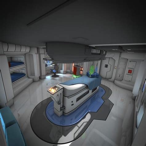 3D model Spaceship Interior HD 3 | CGTrader