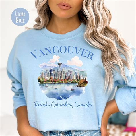 Vancouver British Columbia Canada Sweatshirt Vancouver Canada - Etsy