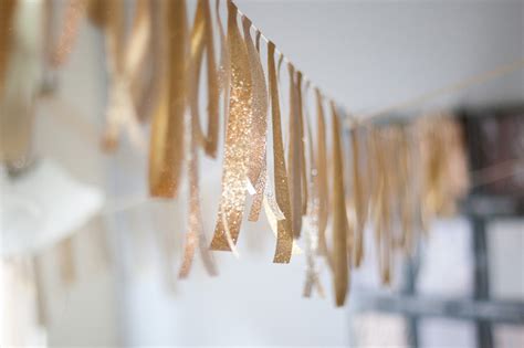 DIY: Glitter Ribbon Garland | Anastasia Marie