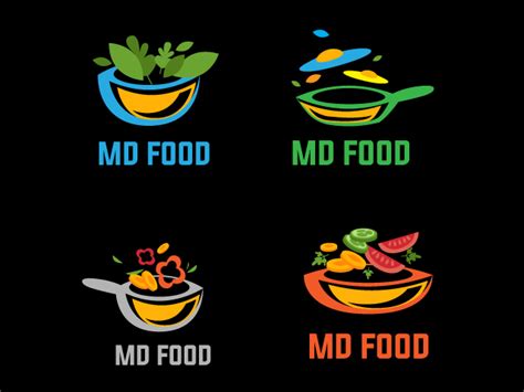 Creative food company logo design idea for free download we are