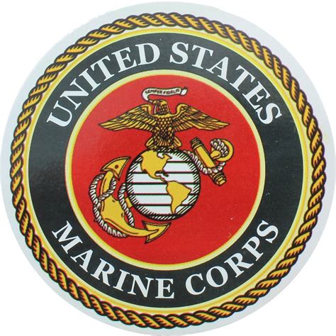 10-Pack USMC Globe & Anchor Marine Corps Insignia Roundel Logo Sticker ...