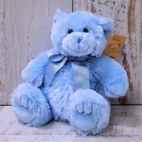 Medium Blue Teddy Bear - Karinya Florist