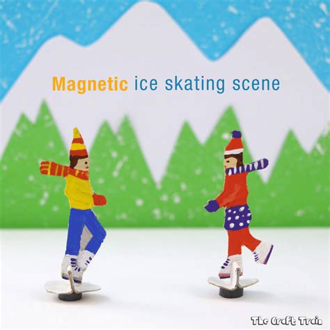 Magnetic ice skating craft - The Craft Train