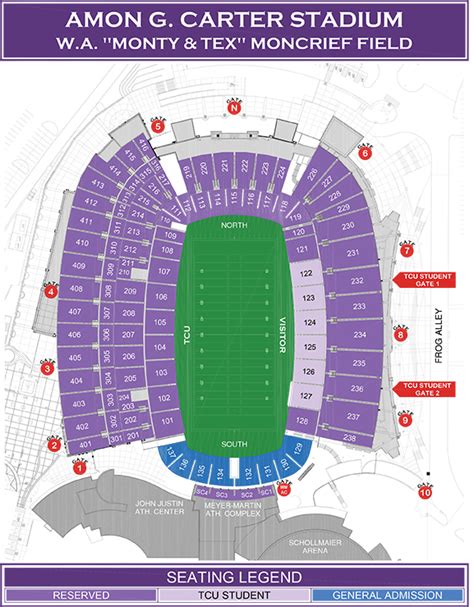 TCU | Online Ticket Office | Seating Charts