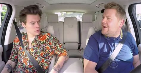 Harry Styles and James Corden Kissing on Carpool Karaoke Causes Mixed ...