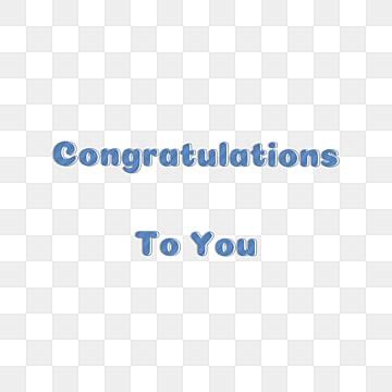 Blue Congratulations PNG Transparent Images Free Download | Vector Files | Pngtree