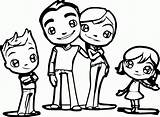 Free Family Picture Coloring Page Download  sketch template