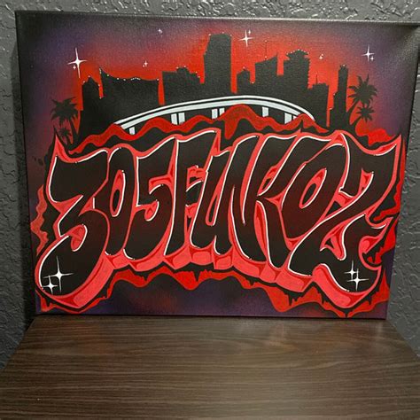 Personalized Custom Graffiti Name Painting on Canvas - Etsy