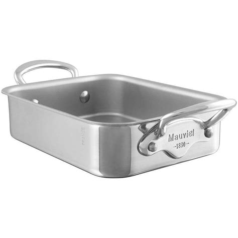 Mauviel M'Cook Mini Stainless Steel Rectangular Roasting Pan | Discover Gourmet