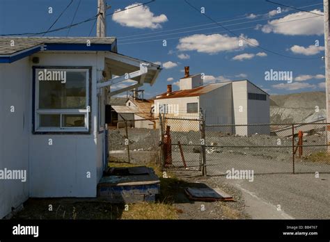 Abandoned asbestos mining site in Thetford Mines (Quebec, Canada Stock ...