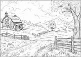 Unwind And Get Creative With Farm Coloring Pages For Adults sketch template