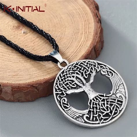 Kinitial Viking Necklace Tree of Life Viking Pendant Tree Norse ...