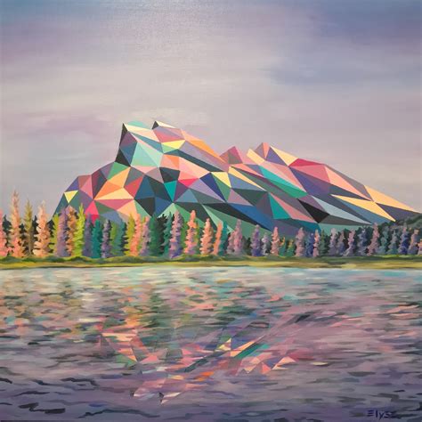 Canadian Artist Paints Famous Landscapes With Geometric Patterns