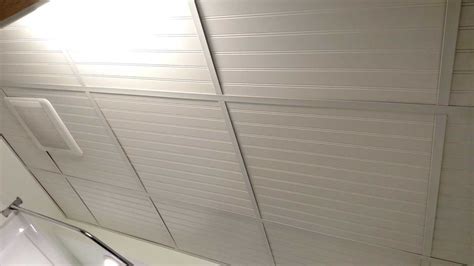 Beadboard Ceiling Tiles - B4 and Afters - a drop ceiling alternative