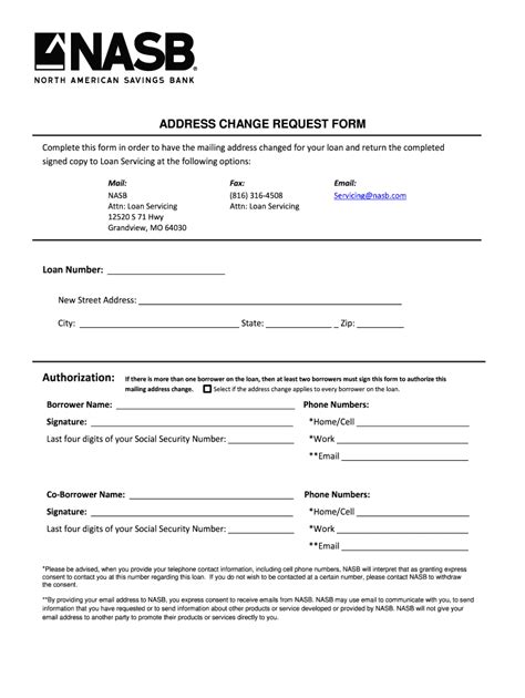 Change Of Address Form Template - Fill Online, Printable, Fillable ...