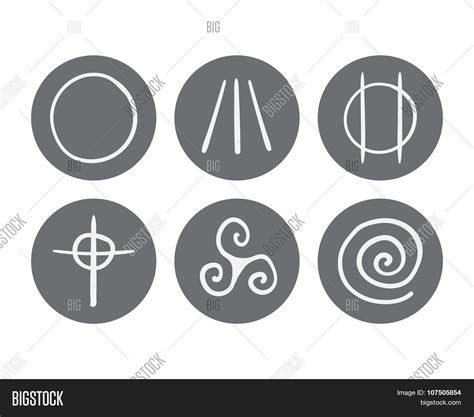 Symbols Druidism Vector & Photo (Free Trial) | Bigstock