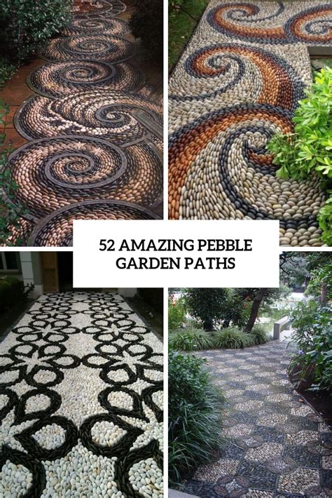 52 Amazing Pebble Garden Paths - DigsDigs