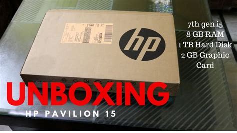 HP Pavilion 15-au620tx Unboxing | Hp pavilion, Graphic card, Unboxing