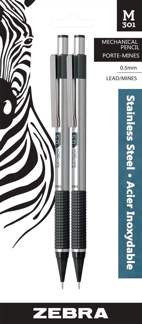 ZEBRA M-301 Stainless Steel Mechanical Pencil | Walmart Canada