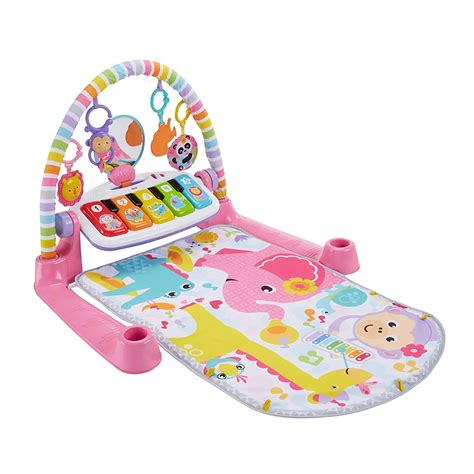 Fisher-Price Deluxe Kick 'n Play Musical Piano Gym with Soft Mat, Pink | eBay