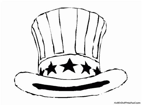 Free Printable Top Hat Coloring Page - Coloring Home