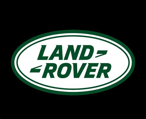 Land Rover Brand Logo Car Symbol Green And White Design British Automobile Vector Illustration ...