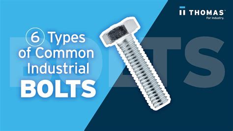 6 Types of Common Industrial Bolts - YouTube