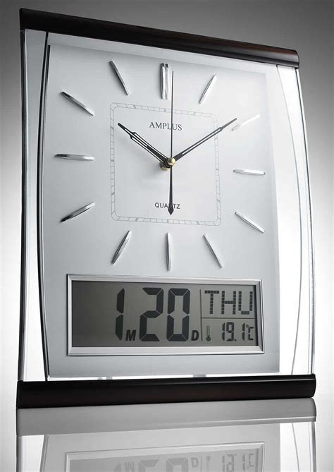 Silent Sweep Wall Clock With Large Digital Display | UK Care Guide