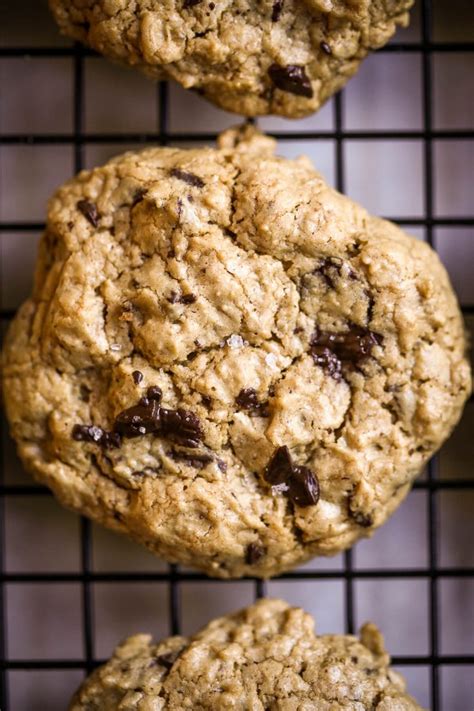 Peanut Butter Oatmeal Chocolate Chip Cookies - Gluten-Free, Vegan