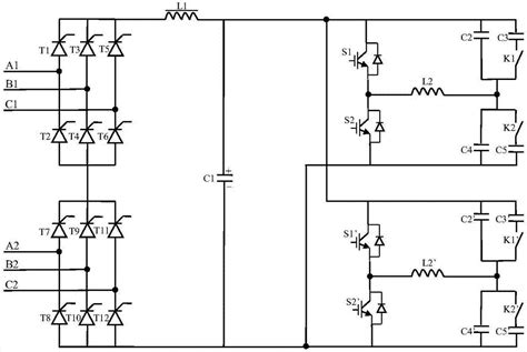 Multi-frequency output two-in-one series resonance medium-frequency induction heating power ...