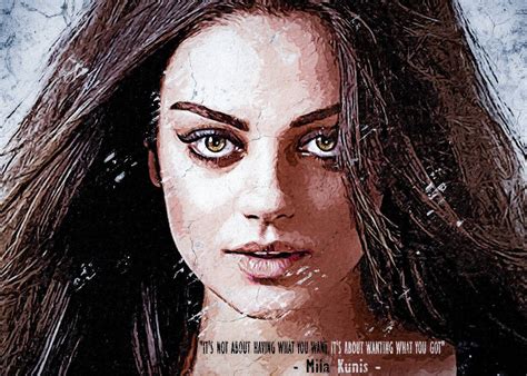 Wallart Mila Kunis - Famous People – Poster | Canvas Wall Art Print ...