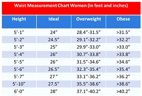 Ideal Waist Measurement