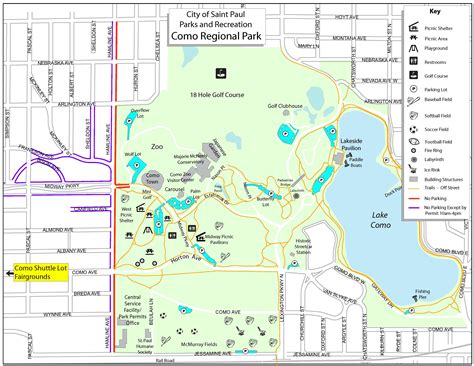 OUTSIDE Como Lake/Park Map | Parks and recreation, Lake park, Weekend activities