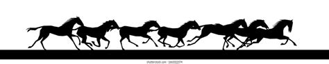 Horse Galloping Silhouette