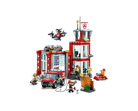 LEGO Set 60215-1 Fire Station (2019 Town > City > Fire) | Rebrickable - Build with LEGO