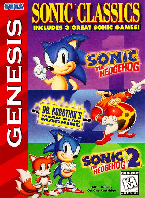 Sonic Classics 3 In 1 Sega Genesis