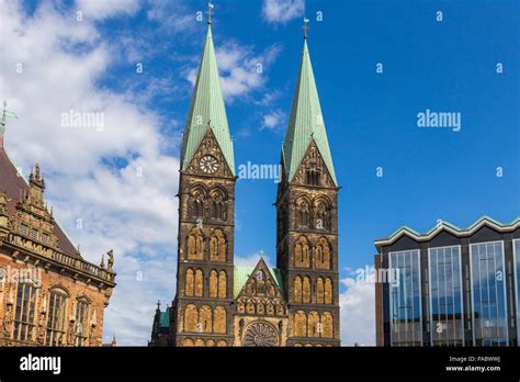 bremen historic city germany Stock Photo - Alamy