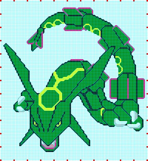 Pixel Art Rayquaza by slachman12345 on DeviantArt