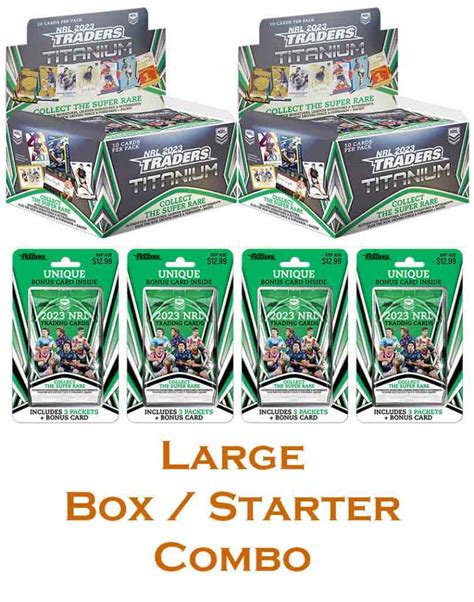 2023 TLA NRL Traders Titanium LARGE Box and Starter Pack Combo | Diggaz ...